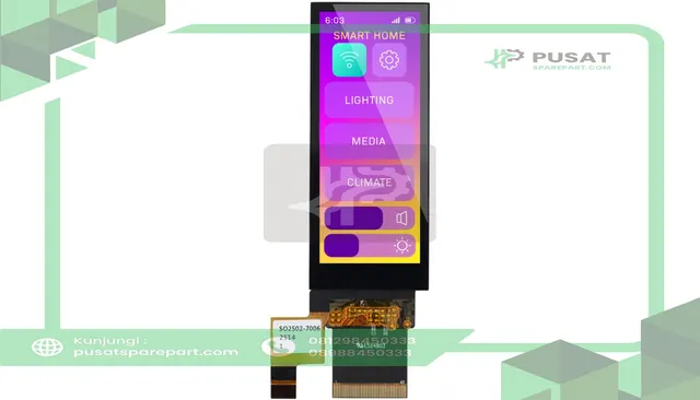 Newhaven Display International NHD-2.9-376960AF-ASXP-CTP Display, 2.9in Bar-Type IPS TFT with CTP RGB, 32.6 x 78.7 x 3.7, transmissive