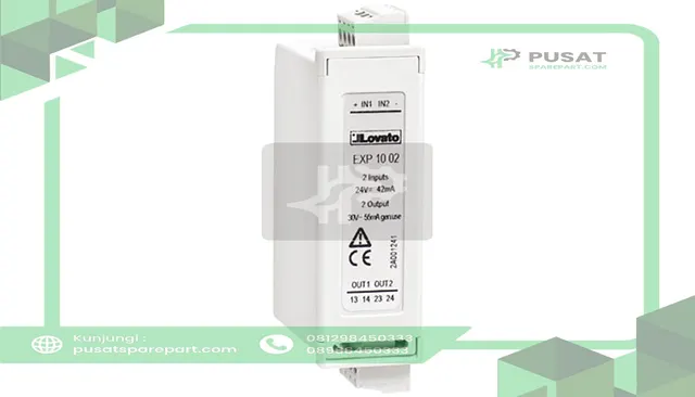 LOVATO Electric EXP1002 Expansion Module EXP Series, 2 Digital Inputs, 2 Static Outputs, Opto-Isolated