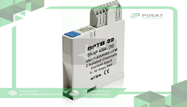 Opto 22 SNAP-AIARMS-I-FM Module, SNAP Isolated 2-Ch 0-10 amp RMS Analog Input Module