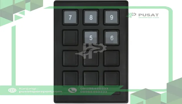 Storm Interface 70120203 Keypad;Silicone Rubber;IP67;12 Key;Customizable Legends;Black;24VDC;50mA