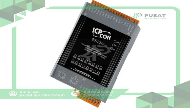 ICP ET-7252 Ethernet I/O Module, Dual Ethernet Ports, 8 Channel Input, 8 Channel Output