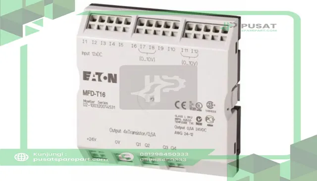 Eaton - Cutler Hammer MFD-T16 PLC Expansion Module, 16 I/O, 12 Analog In, 4 Transistor Out, MFD Series