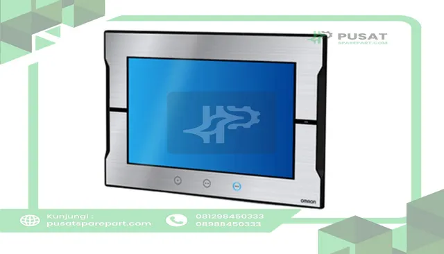 Omron Automation NA5-7W001S HMI Display 7in TFT LCD 24-bit Color 800x480 Sysmac Silver NA Series