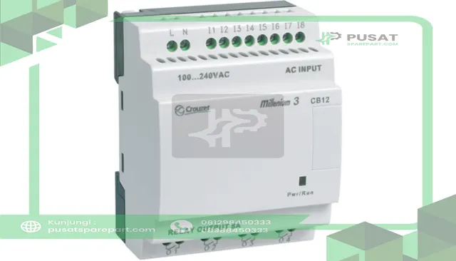 Crouzet 88974024 Controller,PLC,Sup-V 24AC,8 Digital In,4 Relay Out,Panel Mnt,IP20, IP40,Screw