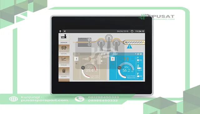 EXOR ETOP507MB HMI Touchscreen Jmobile 7" TFT 16:9 800x480 Black