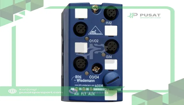 Bihl+Wiedemann BWU3032 AS-i Digital I/O Module, IP67, M12, 4I/4O