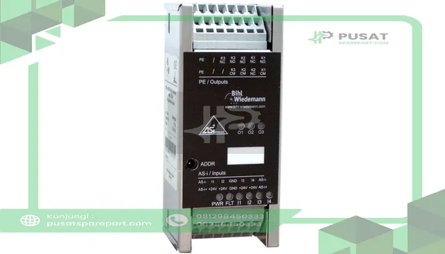 Bihl+Wiedemann BW1808 AS-i Digital I/O Module in Stainless Steel, IP20, 4I/3RO