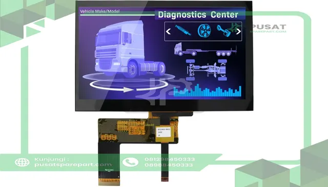 Newhaven Display International NHD-7.0-800480AF-LSXP-CTP Display, 7 inch, IPS LVDS TFT High Brite with capactive touch panel