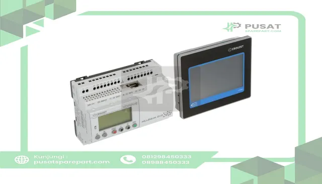 Crouzet 88970558 MilleniumEVO KIT, XDP24-E, CTP104-E 4.3" Touch Panel, ,Ethernet, cable, USB Key - gambar 2