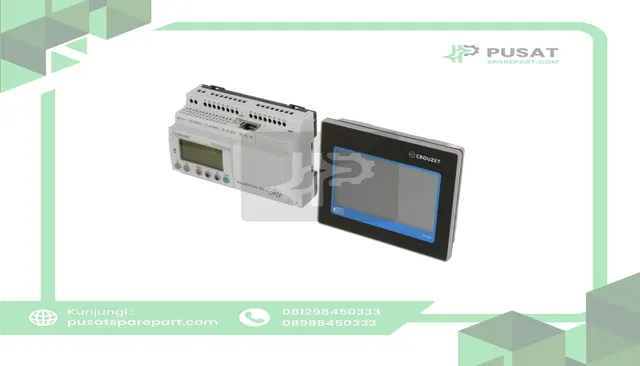 Crouzet 88970558 MilleniumEVO KIT, XDP24-E, CTP104-E 4.3" Touch Panel, ,Ethernet, cable, USB Key - gambar 5