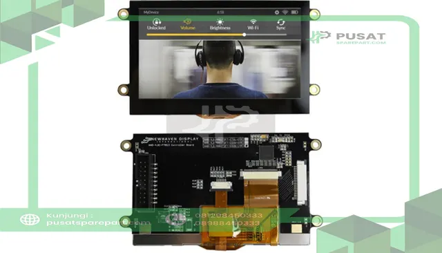 Newhaven Display International NHD-4.3-480272FT-CSXN-CTP HDMI TFT Module, 4.3in, Sunlight Readable, Touch, EVE2 Series