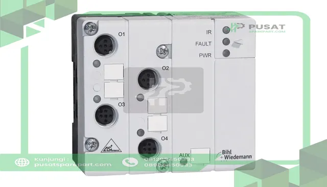 Bihl+Wiedemann BWU1361 AS-i Analog Output Module, IP65, M12, 4AO (0...20mA)