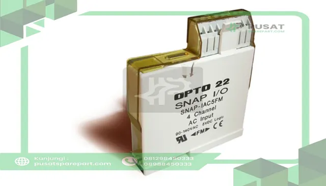 Opto 22 SNAP-IAC5FM SNAP 4-Ch 90-140 VAC Digital Input Module, Factory Mutual approved