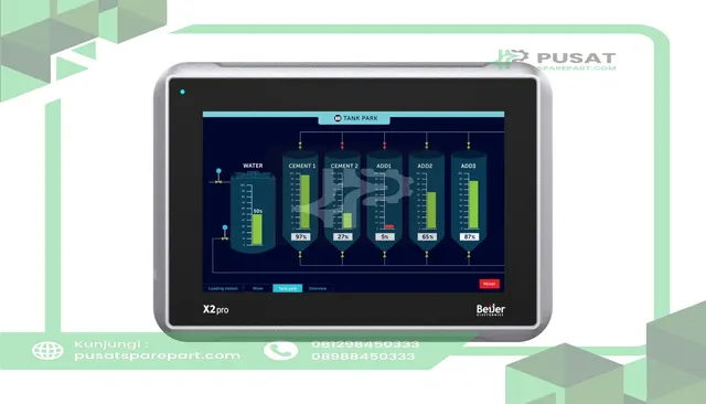 Beijer Electronics 630009405 Touch operator panel, 7" iX HMI, 800x480, 2x Enet, -10 to +60C, IP65, Marine