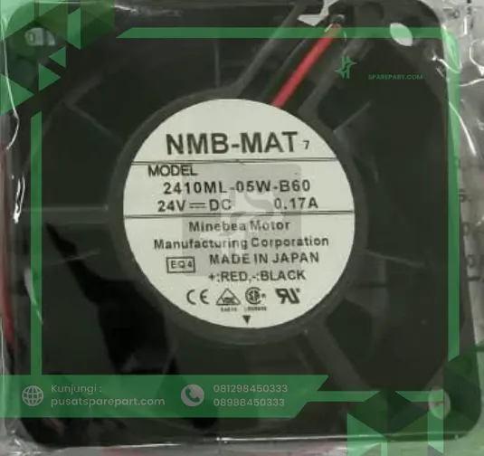 Fan NMB 2410ML-05W-B60 24V 0.17A 6025 6CM