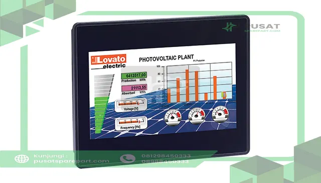 LOVATO Electric LRHA07 HMI Display 7" TFT LCD, 12-24 VDC, IP66, LRH Series