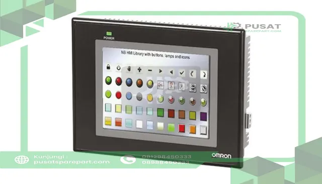 Omron Automation NB5Q-TW01B HMI Display 5.6" TFT Touch 320x234 IP6524 VDC USB Host Ethernet NB Series