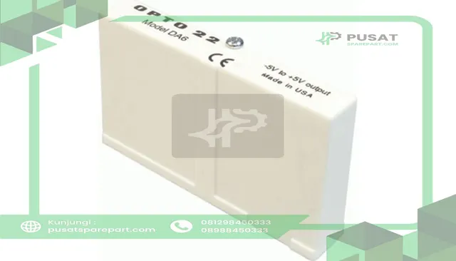 Opto 22 DA6 I/O Module, Analog, Standard Voltage Output, -5 to +5 Output, Plug-In