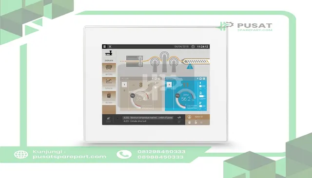 EXOR ETOP510B HMI 10.4" Touchscreen 64k Color 800x600 Pixels 24VDC IP66 500 Series - gambar 2