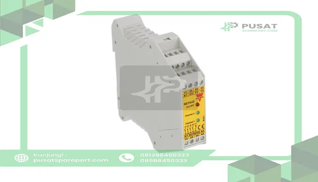 Carlo Gavazzi, Inc. NE14DCG Safety Module, Extension, 4NO + 1NC, 24VAC/DC, DIN Rail, NE Series