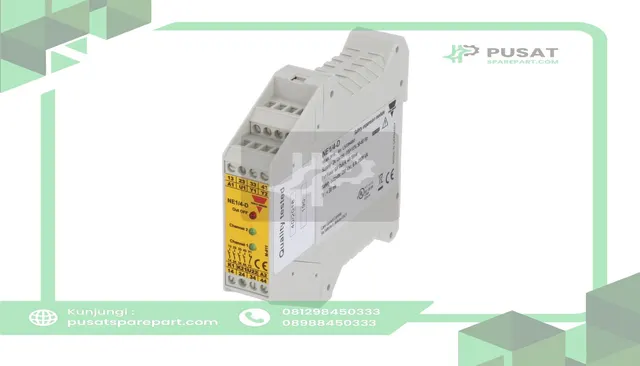 Carlo Gavazzi, Inc. NE14DCG Safety Module, Extension, 4NO + 1NC, 24VAC/DC, DIN Rail, NE Series - gambar 3