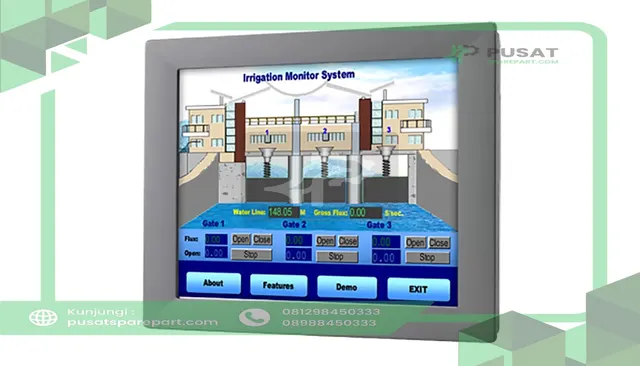 Advantech FPM-2150G-R3BE Industrial Monitor with Resistive Touchscreen and Direct-VGA Port;15" XGA
