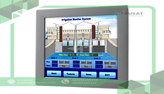 Advantech FPM-2150G-R3BE Industrial Monitor with Resistive Touchscreen and Direct-VGA Port;15" XGA - gambar 2