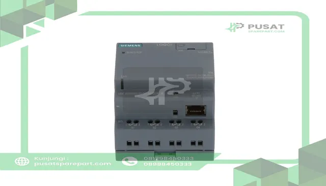 Siemens 6ED10522MD080BA0 PLC, Logic Controller, 12/24V Relay,8 DI (4AI)/4 DO, RJ45, W/O DI, Logo 8 Series - gambar 2