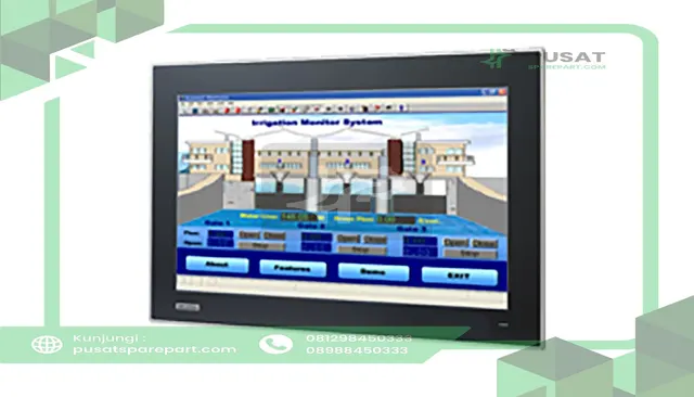Advantech FPM-7181W-P3AE Industrial Monitor, Projected Capacitive Touch, 18.5 in, VGA, DVI Ports, advim