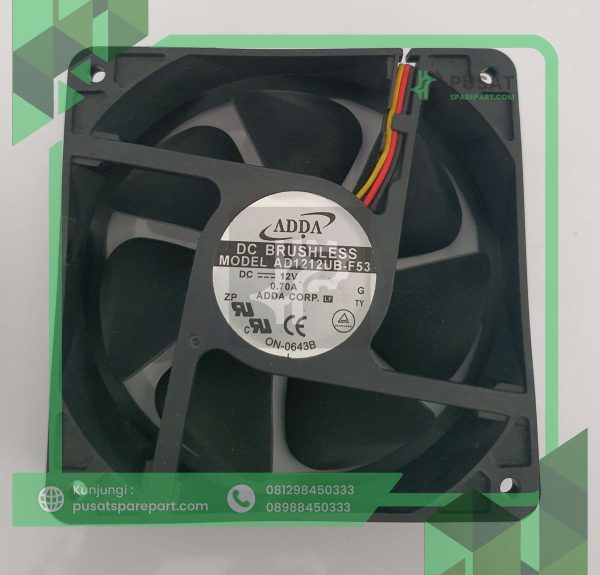 ADDA AD1212UB-F53 DC 12V 0.70A120x120x38mm 12cm 3 Kabel