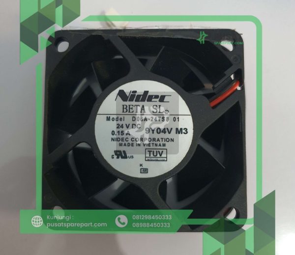 Nidec BEAT SL D06A-24TS8 01 DC24V 0.15A 60x60x25mm 2 Kabel