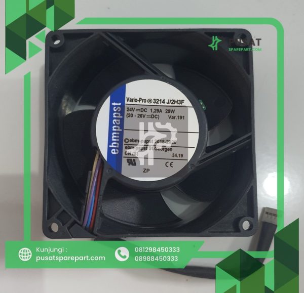 Cooling fan ebmpapst 3214J/2H3F DC24V 1.2A 29W 92*92*38mm 4 KABEL