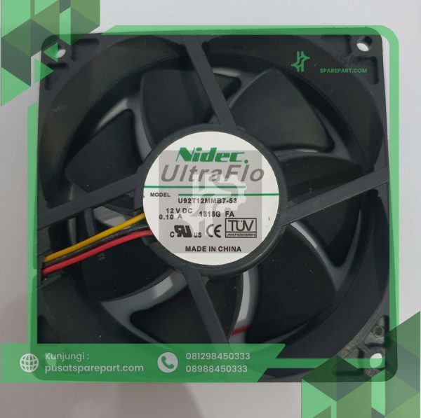 Nidec Ultraflo  U92T12MMB7-53 9225 12V 0.1A 3 Kabel 9cm Cooling Fan