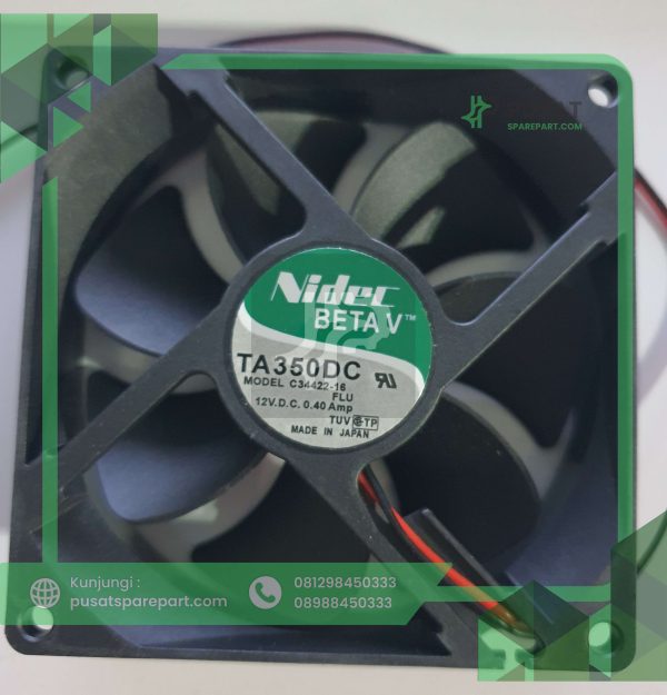 Nidec TA350DC C34422-16 12V 0.4A 9025 inverter fan