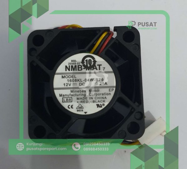 NMB 1608KL-04W-B79 DC 12V 0.25A Kipas 3 kabel
