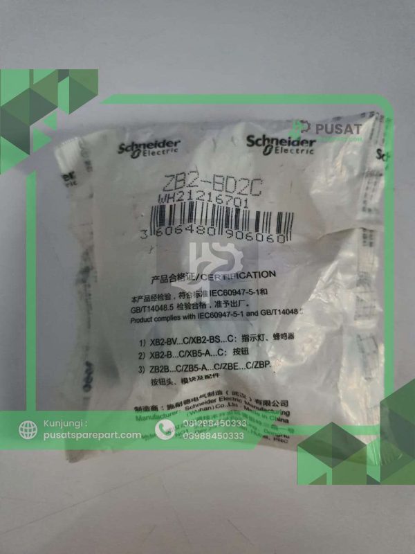 ZB2-BD2C Schneider Kepala sakelar kenop sakelar pemilih dua posisi