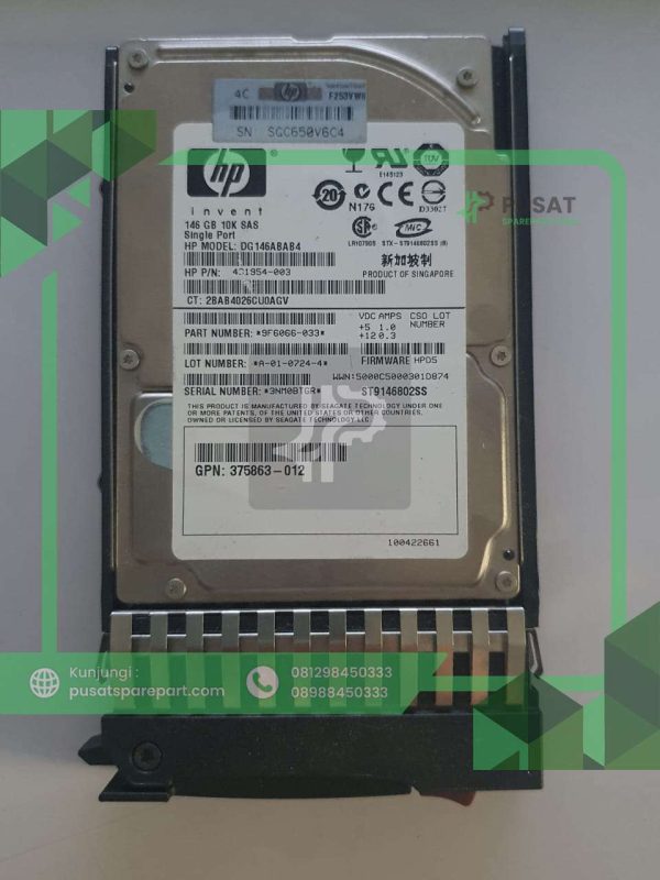DG146ABAB4 432320-001 431954-003 GPN 375863-012 HARDISK