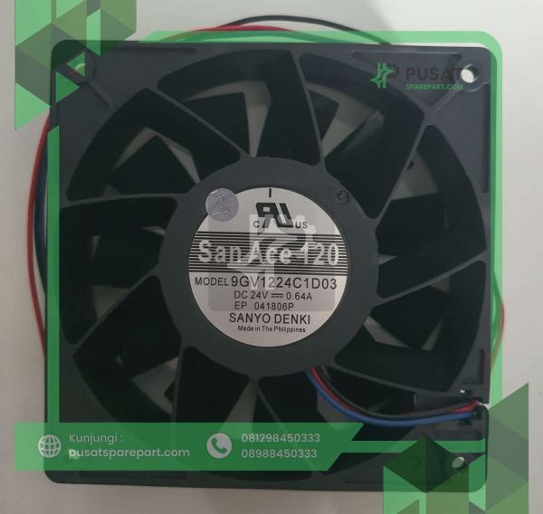 SANYO FAN 9GV1224C1D03 DC 24V 0.64A 12038 12cm 3pin
