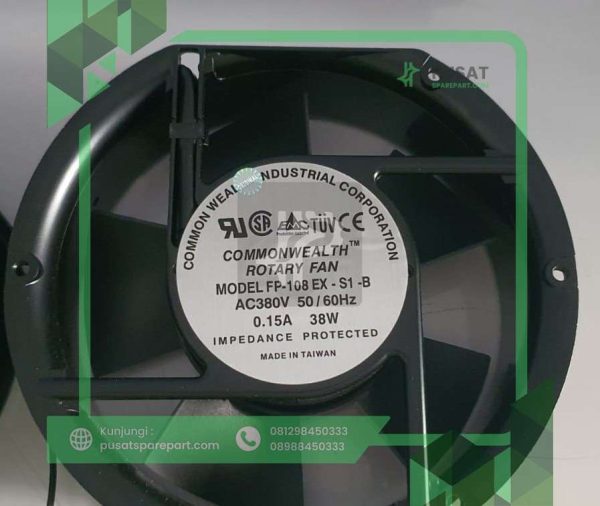 COMMONWEALTH FP-108 EX-S1-B 17251 ball bearing AC380V Axial cooling fa